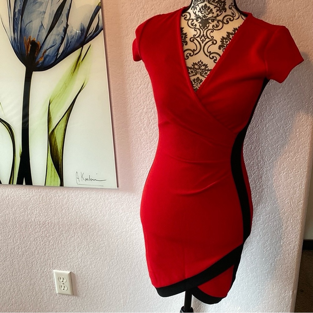 Gorgeous pre-loved red and black dress!